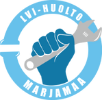 LVI-Huolto Marjamaa Oy -logo